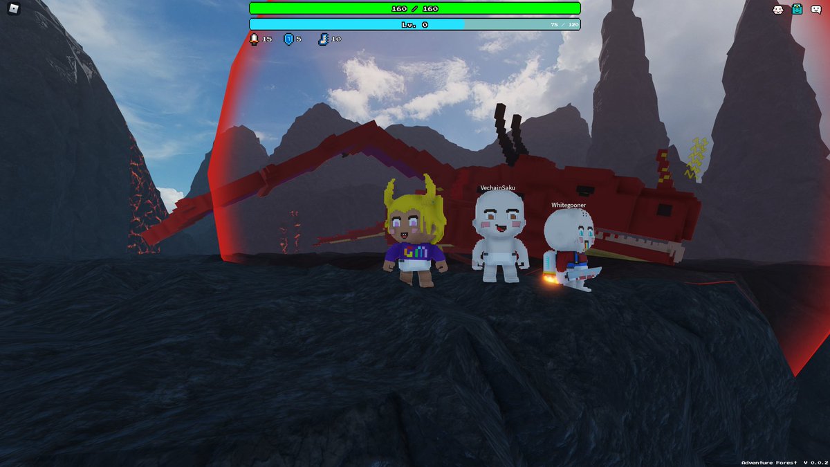 A sneaky wefie in front of the sleeping dragon with @Vechain_Saku and company 😎
#Metatun #P2E #Roblox #VeFam