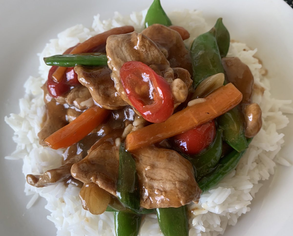 Finally dinner! Pork stir-fry