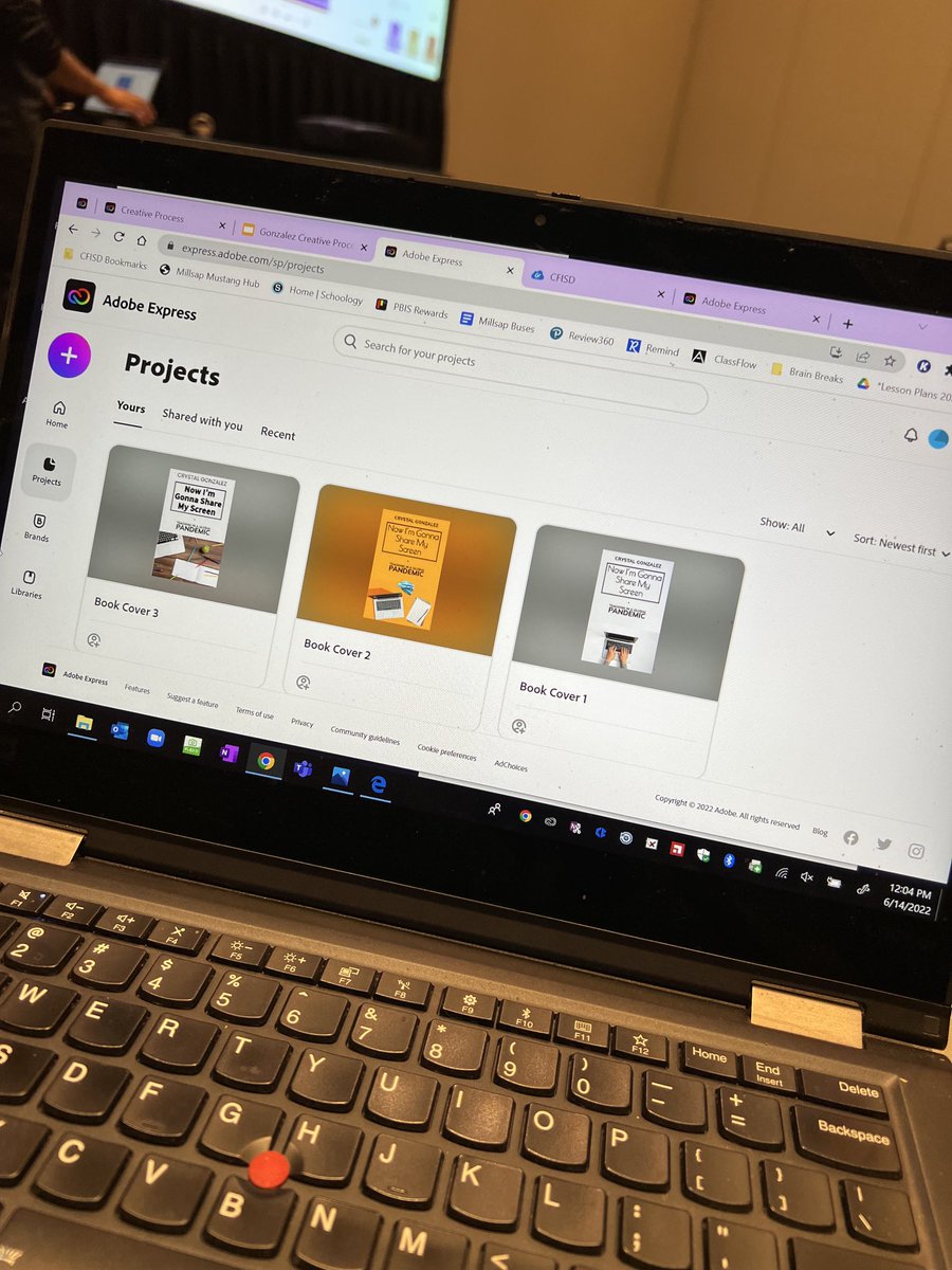 MrsCGonzalez2's tweet photo. Learning so much at the Adobe Creative Training! #cfisd #berrycenter #training #adobe https://t.co/jWNRV71yWX