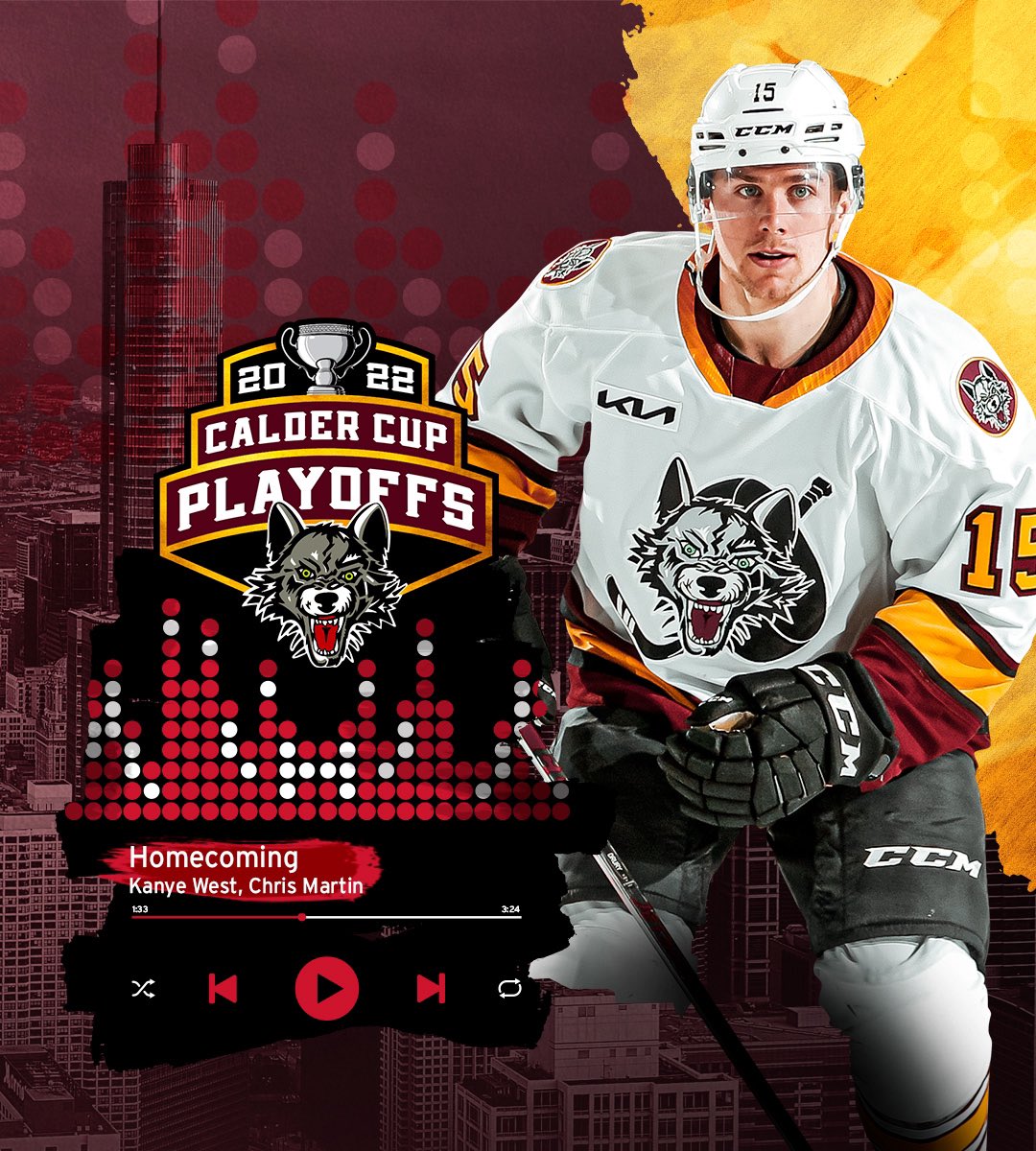 Chicago_Wolves's tweet photo. CHI CITY. 

We’re comin home again. 🎶

#WeAreChicagosTeam https://t.co/nSoWrvsOqu