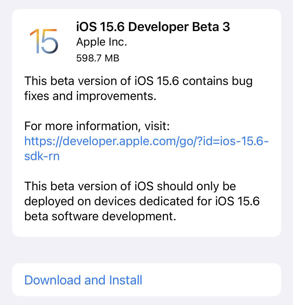 iOSphoneTV's tweet image. نزلت النسخة التجريبية الثالتة لتحديث
iOS 15.6 (بيتا 3). 

#iOS156