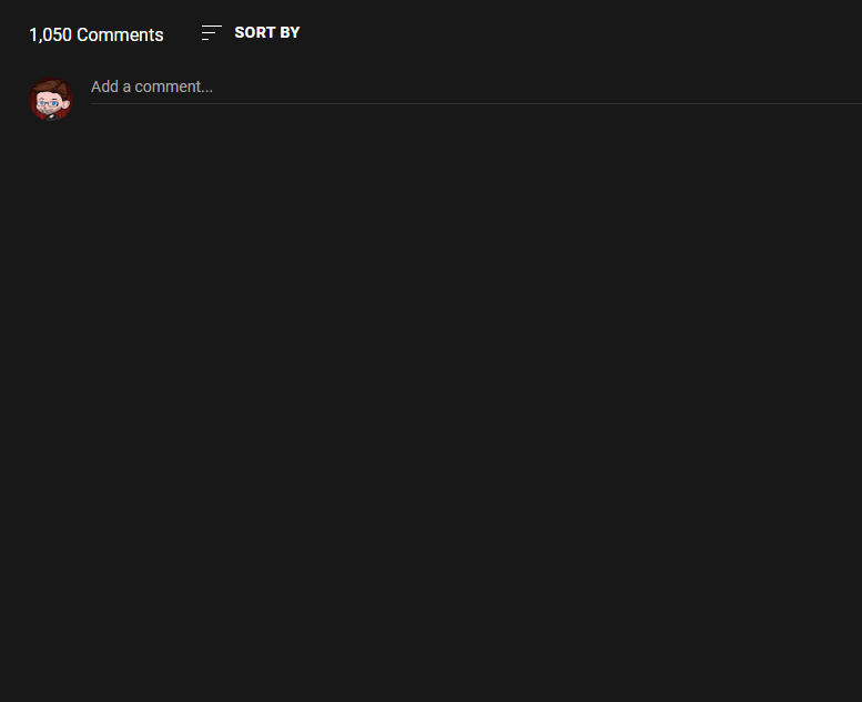 is it just me or are comments not working on youtube right now