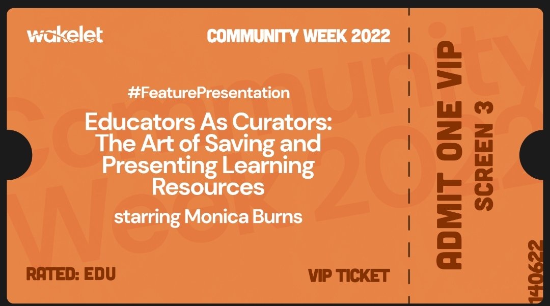 reizwan's tweet photo. ‘Educators As Curators: The Art of Saving and Presenting Learning Resources’! @wakelet @kamariah_awg
 @MrsCYMoore @tkchang0214 @TechWithBecky @ClassTechTips #WakeletCommunityWeek #WakeletLive #WakeletMY https://t.co/RrG08RNrJY