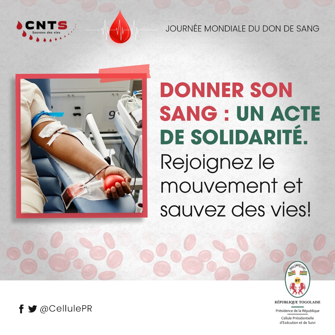 CellulePR's tweet photo. Journée mondiale du #DonDeSang
Donner son sang, un acte de solidarité. Rejoignez le mouvement et sauvez des vies! https://t.co/CbGWx5jEST