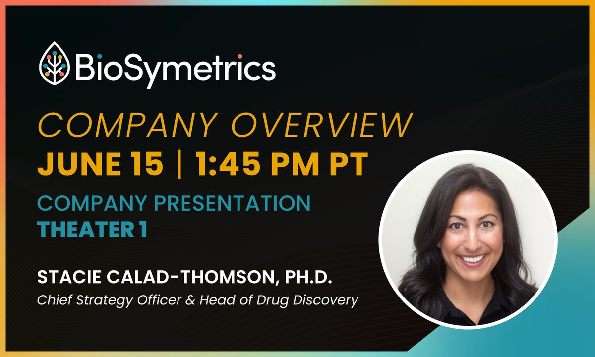 Our team is at #BIO2022 discussing our next generation approach to #AI-powered #DrugDiscovery, leveraging #Phenomics, and across advancing programs in #cardiovascular, #neurological and rare disorders. To learn more catch our live Company Overview tomorrow at 1:45 pm.