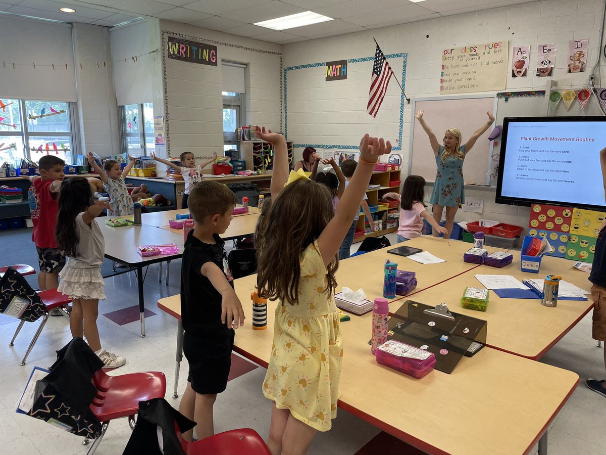 ObenTech's tweet image. Studying the needs of plants with Ms. Roselle! Studying radishes, garlic, and sunflowers with and without light @McelweeTami @OBENSchools