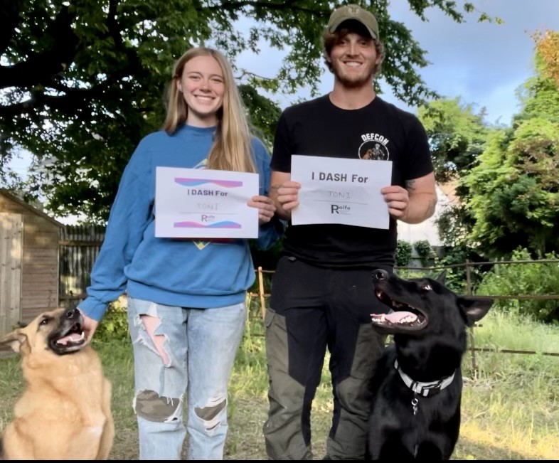 RolfeFoundation's tweet photo. We are still taking your amazing photos and videos for #DASHataDistance throughout June!
Here are two #TeamToni DASHers and dogs all the way from the UK! THANK YOU for your support! πΆπ
#RolfeFoundation #DASHforDetection #PancreaticCancer https://t.co/7ypwTjHvwL