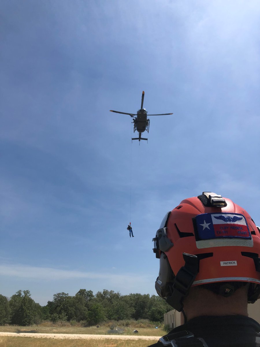 txtf1's tweet photo. PUBLIC NOTICE! Residents in Bryan/College Station may see an increase in helicopters/first responders Wed 6/15 for a joint aviation Search &amp; Rescue exercise with TX-TF1, @TxDPS &amp; @TXMilitary. This is an EXERCISE ONLY. Thanks for your support as we train to be ready to respond! https://t.co/kMF7YgmYaq