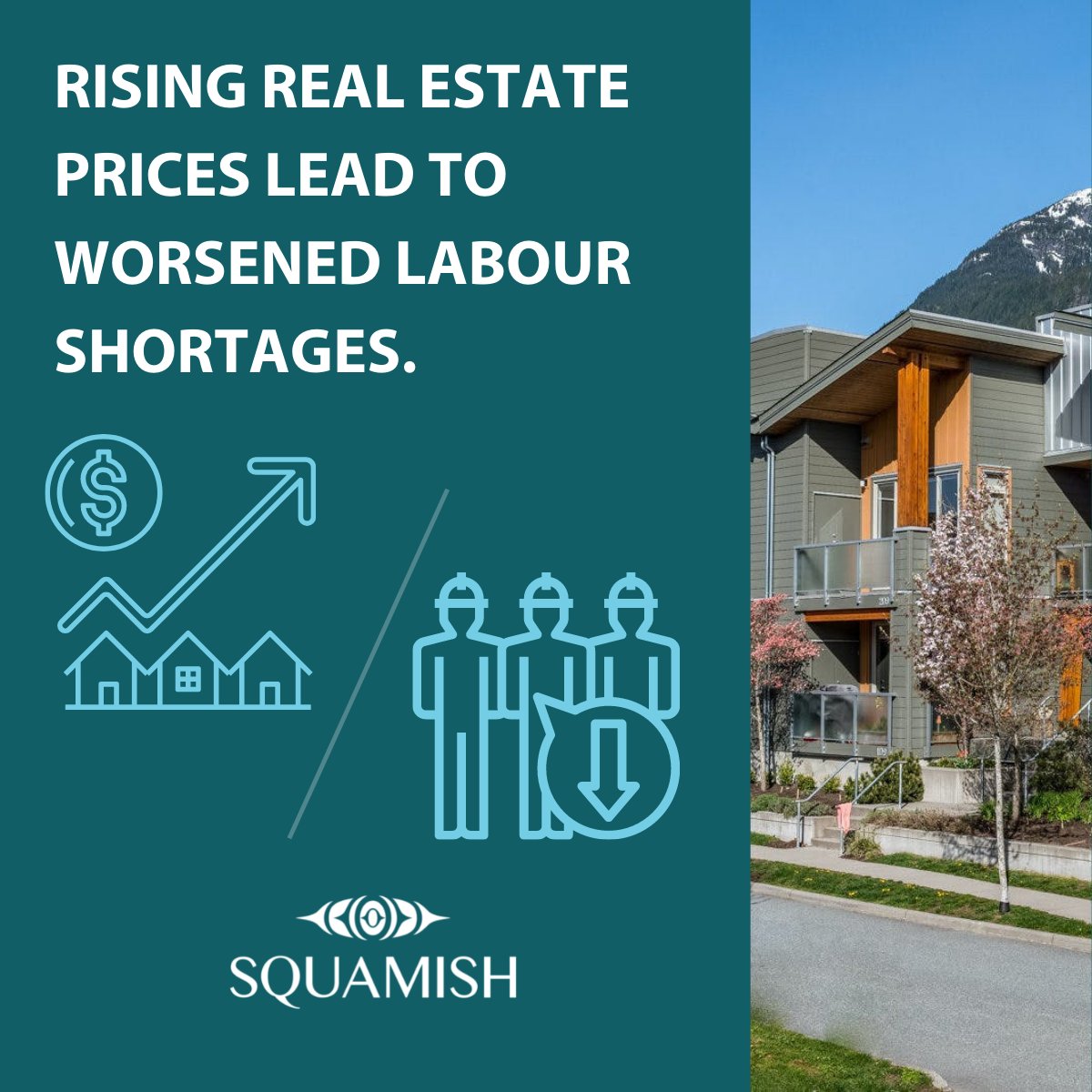 Squamishtown's tweet photo. 📈 Squamish's property assessments are rising rapidly, 68.7% since 2017, to be specific. Rising real estate prices make it hard for businesses to attract and retain staff - contributing to our ongoing labour shortage. https://t.co/jGQyayG73w #SmartChoicesSquamish https://t.co/ISyl2mYjmJ
