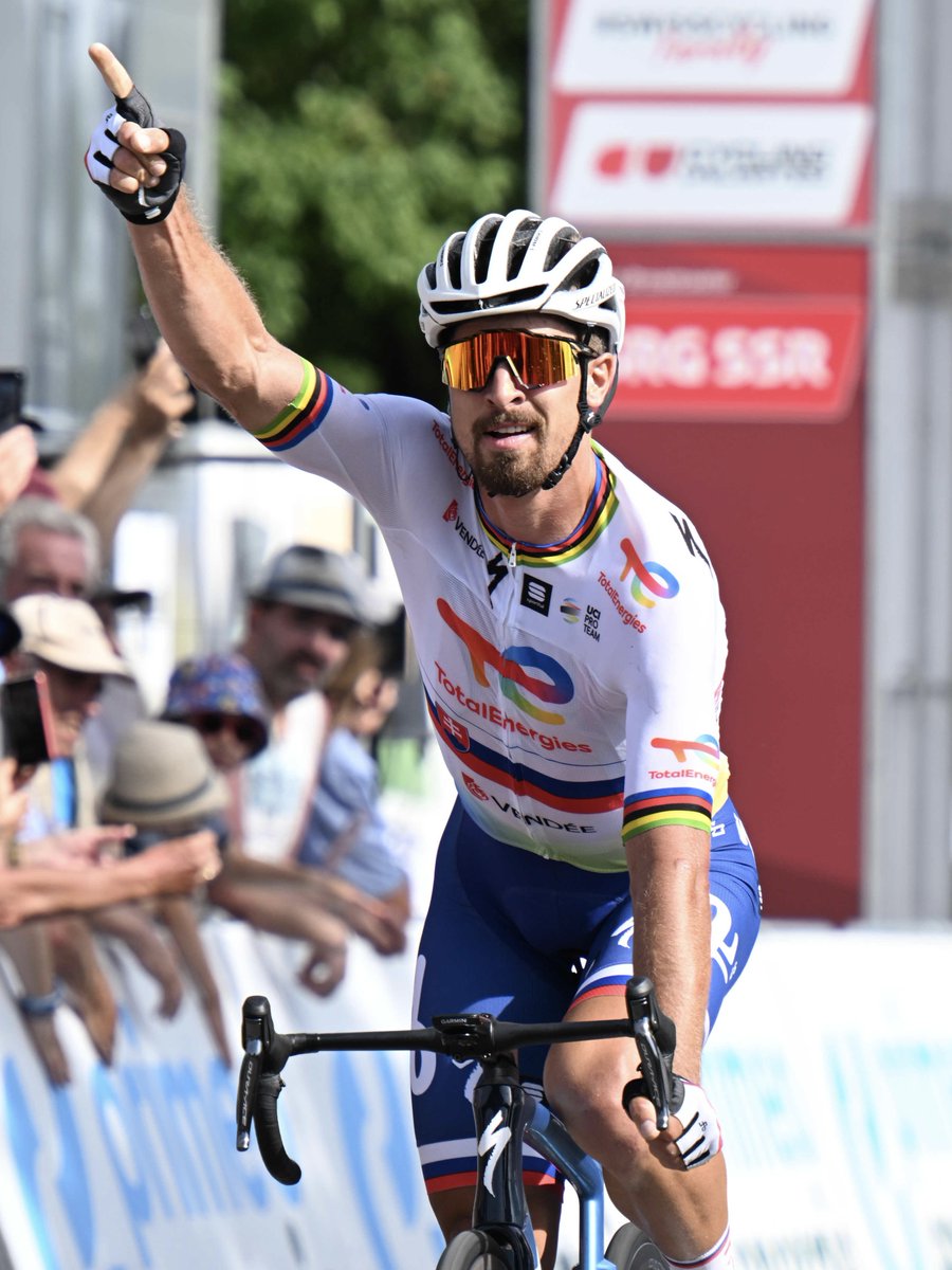 Peter Sagan (@petosagan) on Twitter photo My first victory in the <a href="/TeamTotalEnrg/">Team TotalEnergies</a> colors but also #120 of my career and a new record at <a href="/tds/">Tour de Suisse</a> (18 stage wins)!
📷 <a href="/PhotoSirotti/">FotoreporterSirotti</a> My first victory in the <a href="/TeamTotalEnrg/">Team TotalEnergies</a> colors but also #120 of my career and a new record at <a href="/tds/">Tour de Suisse</a> (18 stage wins)!
📷 <a href="/PhotoSirotti/">FotoreporterSirotti</a>