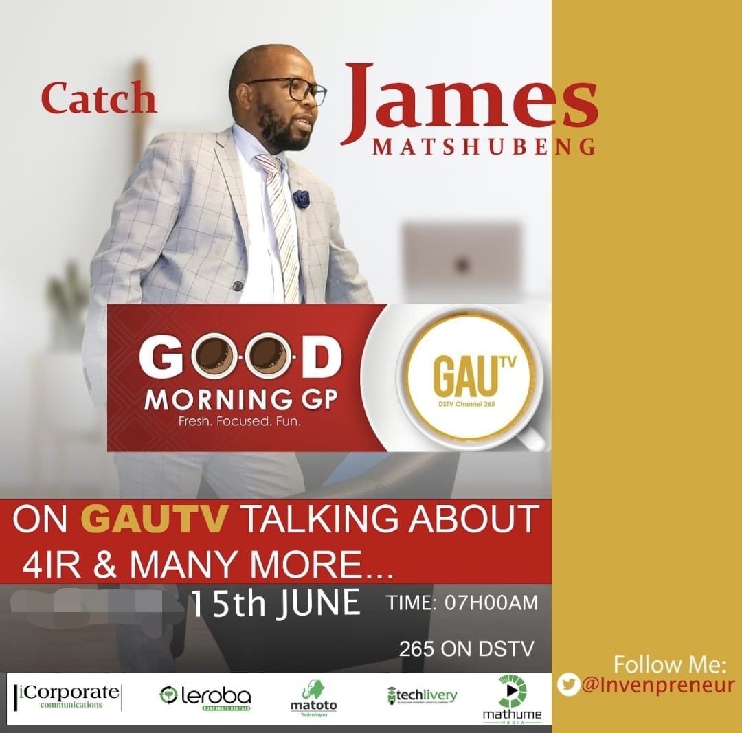 GoodmorningGp's tweet photo. Catch our Tech Friend, James Matshubeng tomorrow on Goodmorning GP 😀 https://t.co/NbWjcdTOTn