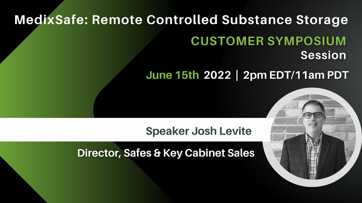 ONE DAY left to our Digital Customer Symposium! You don't miss this must-see event! Join us to discover how to integrate #keycabinets and #narcotics safes into your existing #accesscontrol system. Register now: bit.ly/3Lj9zol

#biometrics #Security #technology