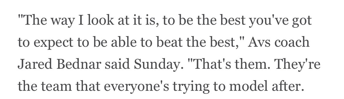You can tell <a href="/wyshynski/">Greg Wyshynski</a> didn’t write this article because there’s no way he’d let this Bednar quote go without some sort of <a href="/RicFlairNatrBoy/">Ric Flair®</a> reference