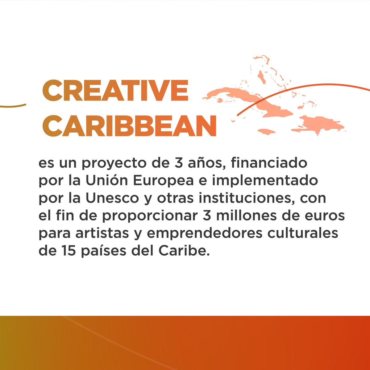 MiculturaRD's tweet photo. 😍🎨 ¡La nueva era para los creativos del Caribe ha comenzado! 🧠🚀

Tu creatividad tiene un valor inimaginable, y gracias a la @UNESCO, la @UnescoRD, la @CARICOMorg, la @UWImona y el financiamiento de la #UE a través de @acpeuculture

Conoce más en https://t.co/SCpCrI9o23 https://t.co/Axo2cJ61xp