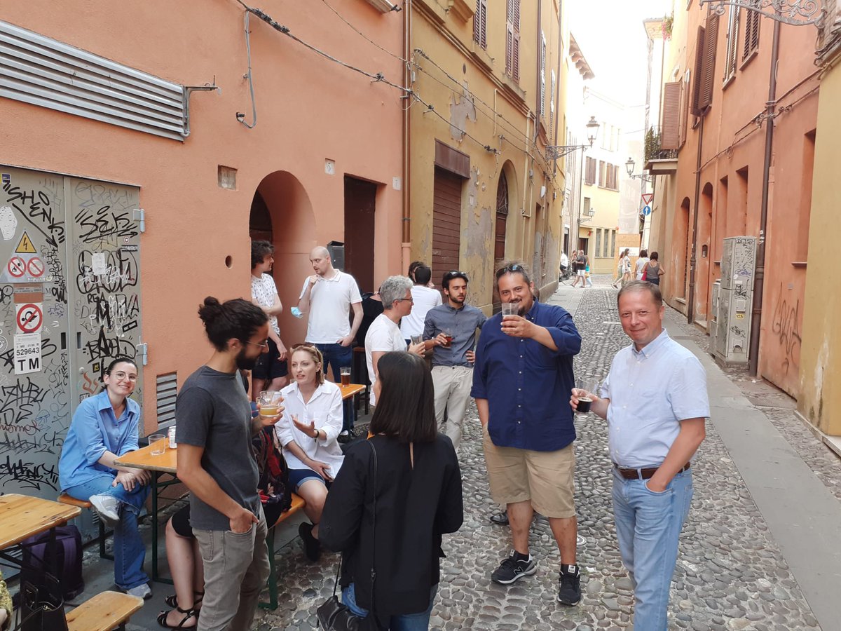 IRsmart_EU's tweet photo. Ferrara 14th June #IRSMART meeting closing session 🍺
cheers to all the participants in presence and from remote 🍻
#workhardolayhard #VeryGood #workingconditions https://t.co/KPthHnLeEn