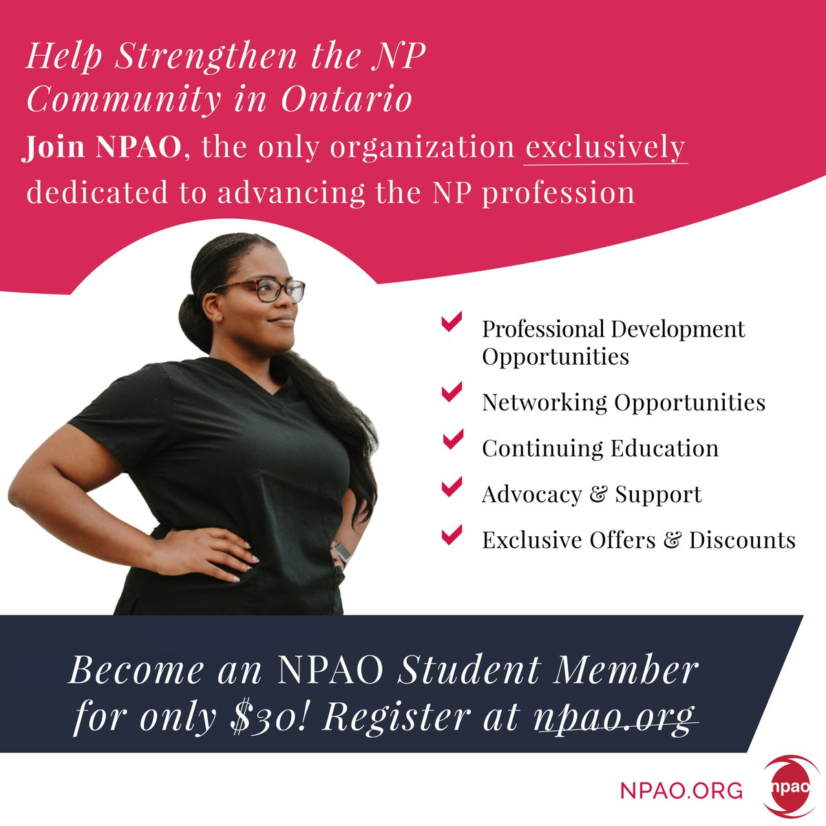 NPAOntario's tweet photo. Help Strengthen the #NP community in #Ontario!
Get Exclusive Access to:
✅Monthly #webinars
✅Clinical guidelines 
✅Toolkits
✅Community of practice
✅Job opportunities 
✅Discounts 
&amp; more
Become part of this vibrant, dynamic organization @ https://t.co/sbWcLhBxzW
#NPcommunity https://t.co/Cm4KPPmBcI