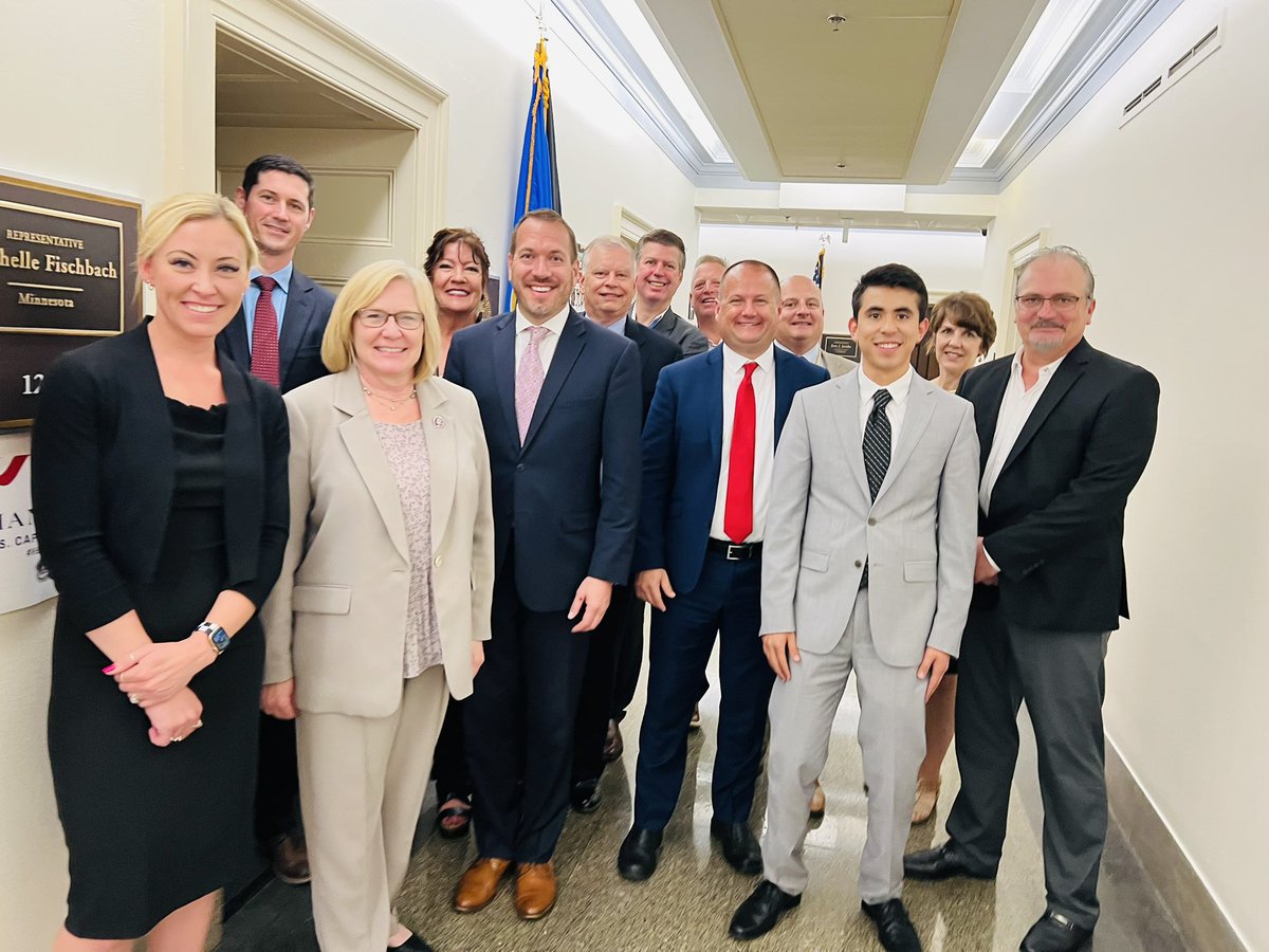 Anna_Boroff's tweet photo. Today we are on the Hill with the @MN_Chamber with members of the Minnesota congressional delegation - thank you @RepFischbach for meeting with us! https://t.co/c8yycFQiqN