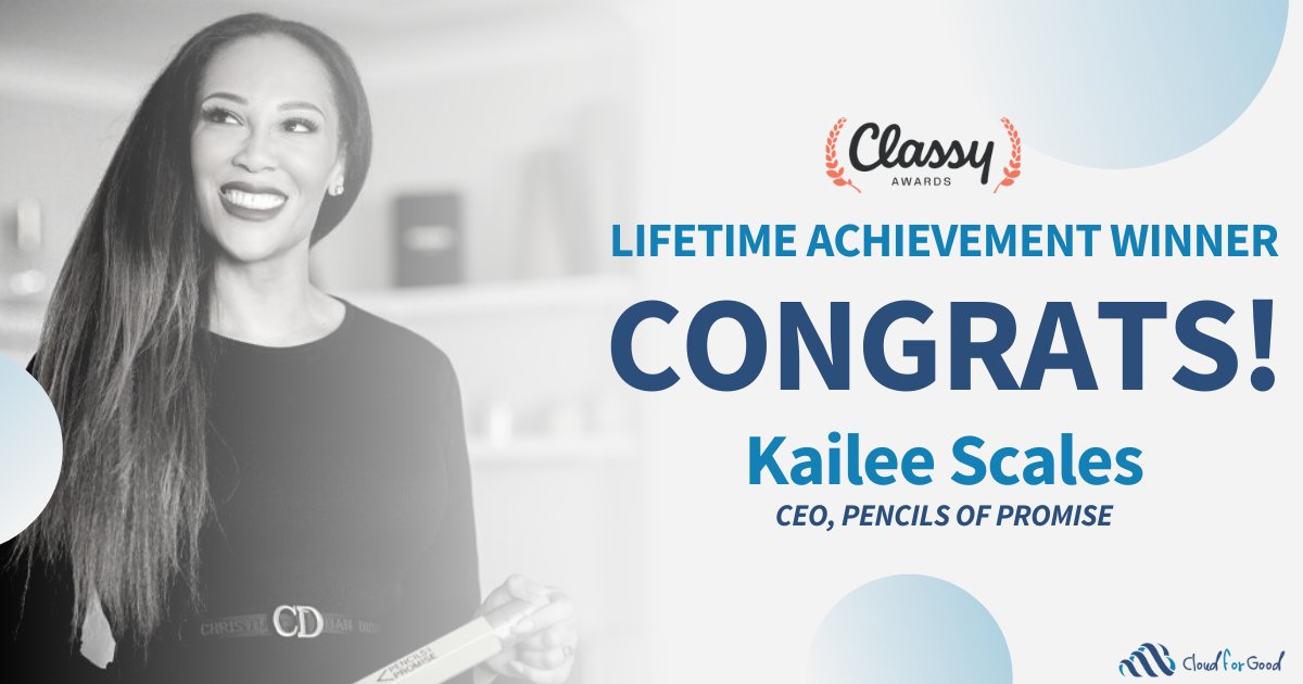 Congrats <a href="/KaileeScales/">Kailee Scales</a> for winning the <a href="/classy/">Ítalo</a> Lifetime Achievement Award! 👏

We are proud to partner with Kailee &amp; <a href="/PencilsOfPromis/">Pencils of Promise</a>, who make an impact by increasing educational opportunities in the developing world.

Read more about all the winners ⬇

bddy.me/3tCEW7v