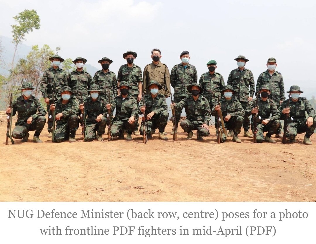 #Myanmar's <a href="/NUGMyanmar/">National Unity Government Myanmar</a> defence minister slams <a href="/ASEAN/">ASEAN</a> &amp; #Japan for sending mixed messages by engaging #military. Mr Yee Mon warns "Do not underestimate us... Each day we grow stronger...We are dedicated to a fight to the finish" thediplomat.com/2022/06/the-my… #WhatsHappeninglnMyanmar
