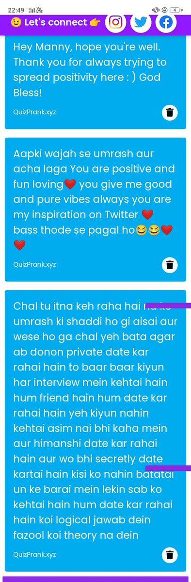 MannyyBoy's tweet photo. 1. I will be #UmRash forever, 
Idk future of Umar n Rashami but my heart says they will be together forever and I'm following my heart 

2&amp;3: Always positive for Umar&amp;Rash n yes thoda pagal hu 😜

4. Logic jawab is UmRash = #VicKat n Do some research on Vickat u will understand! https://t.co/fkTO61sLzV