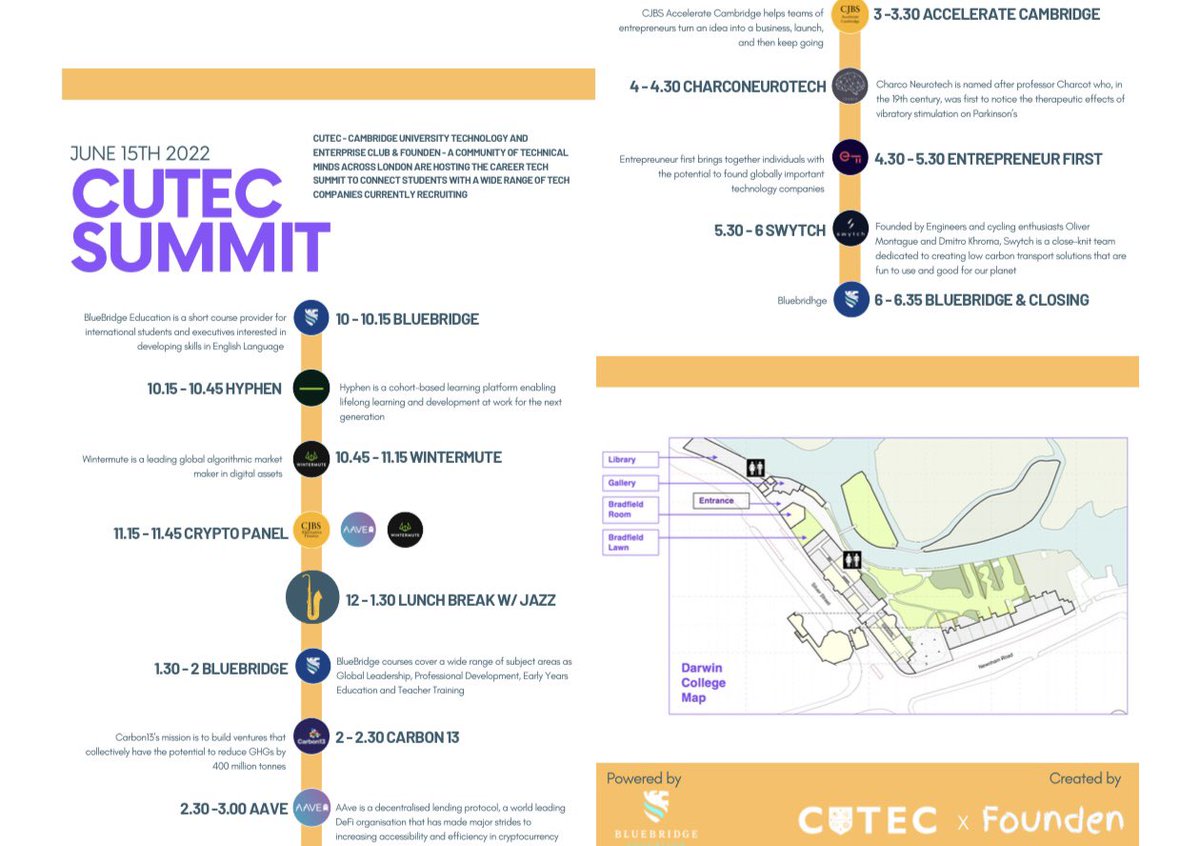 Cambridge University Technology & Enterprise Club tweet media