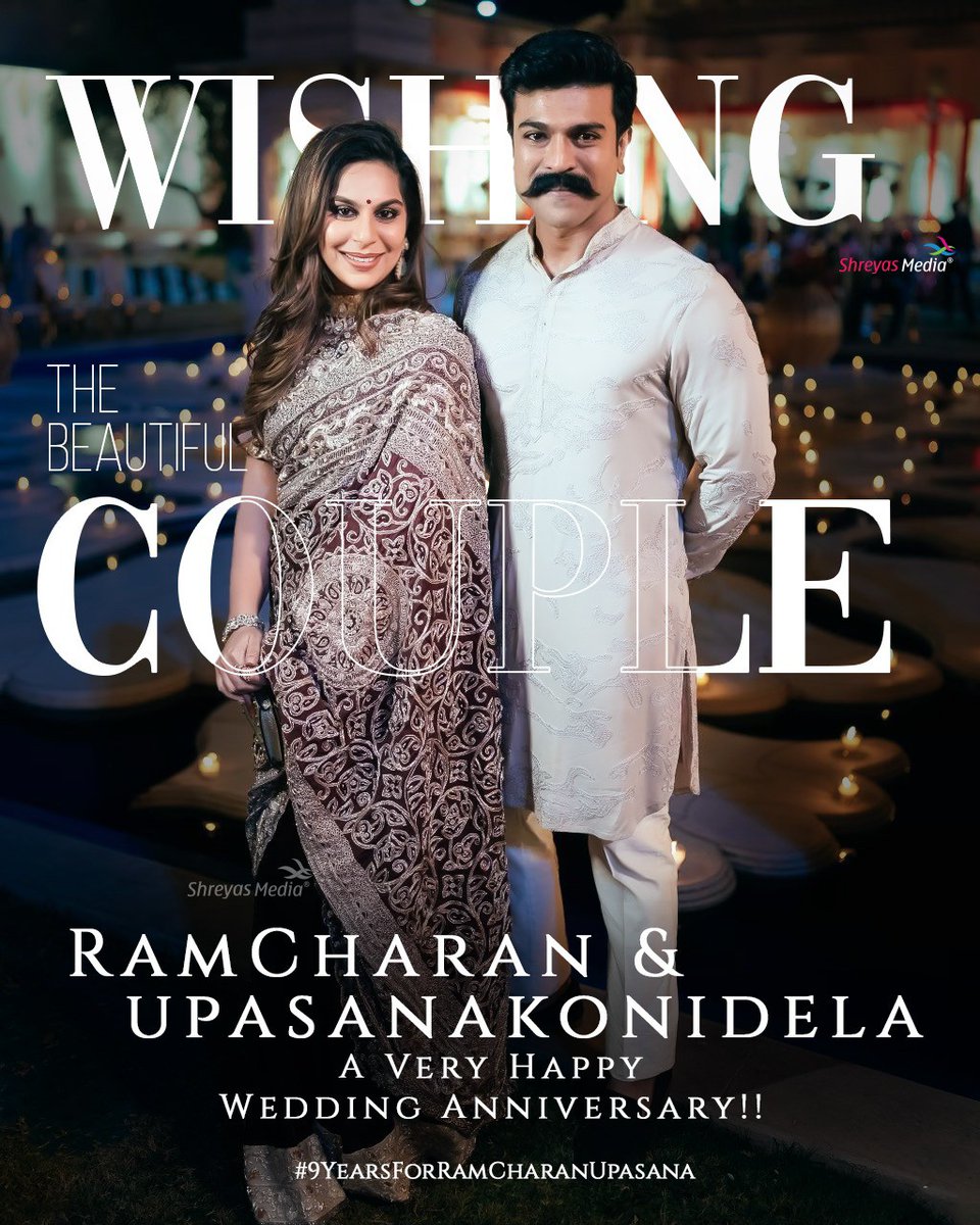 TeamUpasana's tweet photo. Once Again Happy Anniversary
@AlwaysRamCharan ❤️ @upasanakonidela
#UR10 https://t.co/JCeEdvlnnw