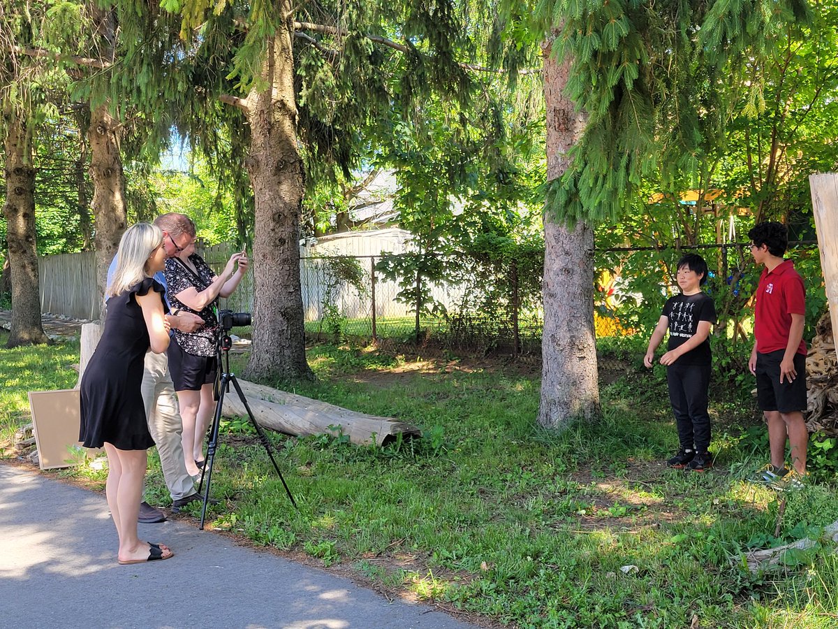 stannestars's tweet photo. What a privilege and honor today was! Students were invited to collaborate with Indigenous partners at the Anishnabeg Outreach Center in the filming of a new WCDSB Land Acknowledgement. Thanking all who made this day as special as it was! https://t.co/shRiVcZ2BG