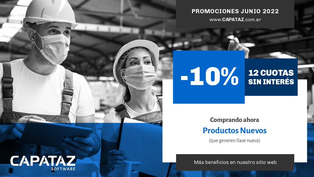 capatazsoftware's tweet photo. Aprovechá este beneficio exclusivo de #junio. Consultá las diferentes modalidades de pago habilitadas para el mes en: https://t.co/dOhOH2Akc0 · Contactá con tu agente de ventas habitual para más detalles. https://t.co/ZS3HZLRWN2