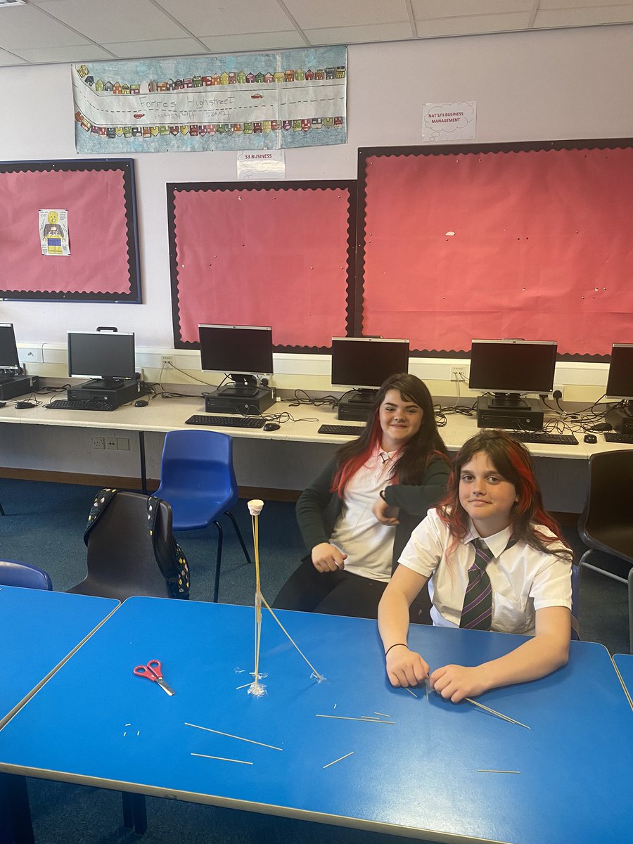 MorvenMcandrew's tweet photo. Primary 7s winning spaghetti tower! The short-timed challenge showcased creativity, innovation, communication &amp; perseverance @BusEd_Forres well done team 2! 🤩🙌🏼🙌🏼🙌🏼 @forresacademy1 @Catheri22243128 https://t.co/AanxpuVcBW