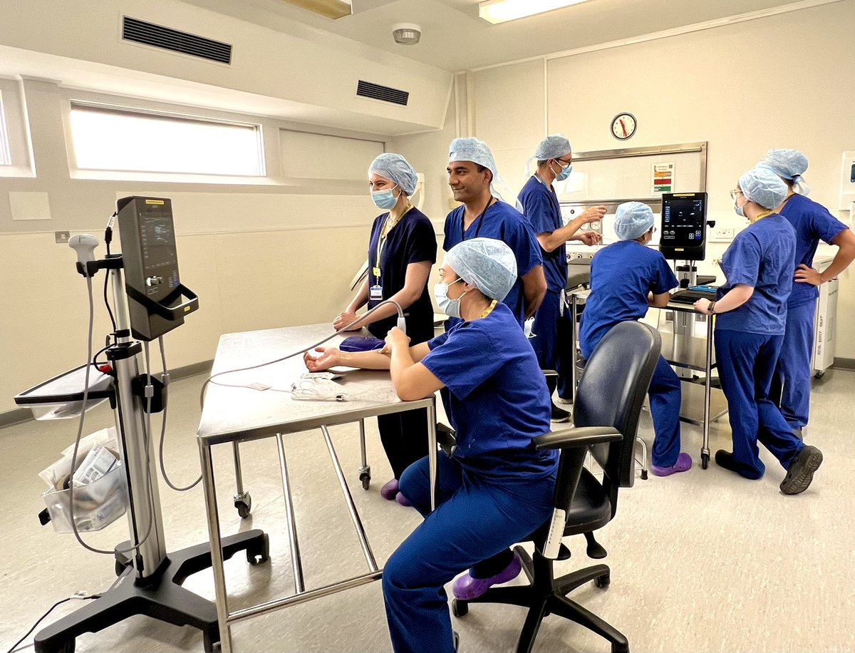 DrMinaIp's tweet photo. Fantastic morning of regional block simulation by our @BucksHealthcare anaesthetic team @NavBahal @BucksUSGRA @rebecca5hirley
#regionalblock #plasticsurgery #teamwork https://t.co/C6NghG47Tr