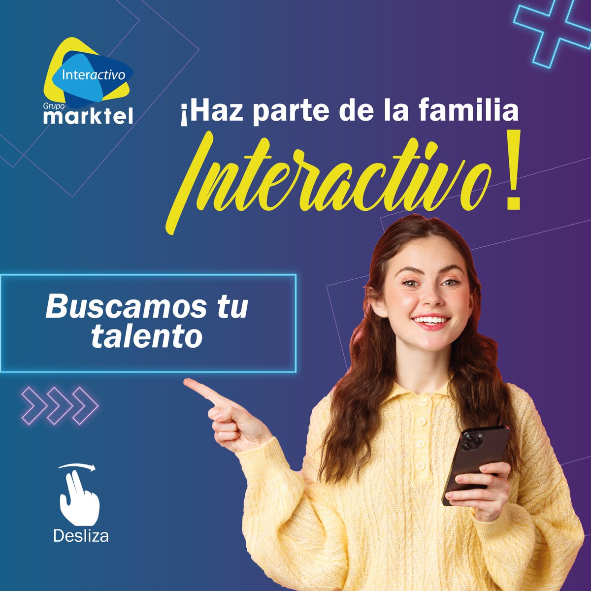 InteractivoBPO's tweet photo. #BuscamosTuTalento | ¡Sé parte del #TeamInteractivo del sector BPO!
Aplica en la #vacante escaneando el codigo QR de la imagen o en en el siguiente link encontrarás el listado de vacantes disponibles. https://t.co/SR4qEINZNq 📩 https://t.co/gaRonxmKHn