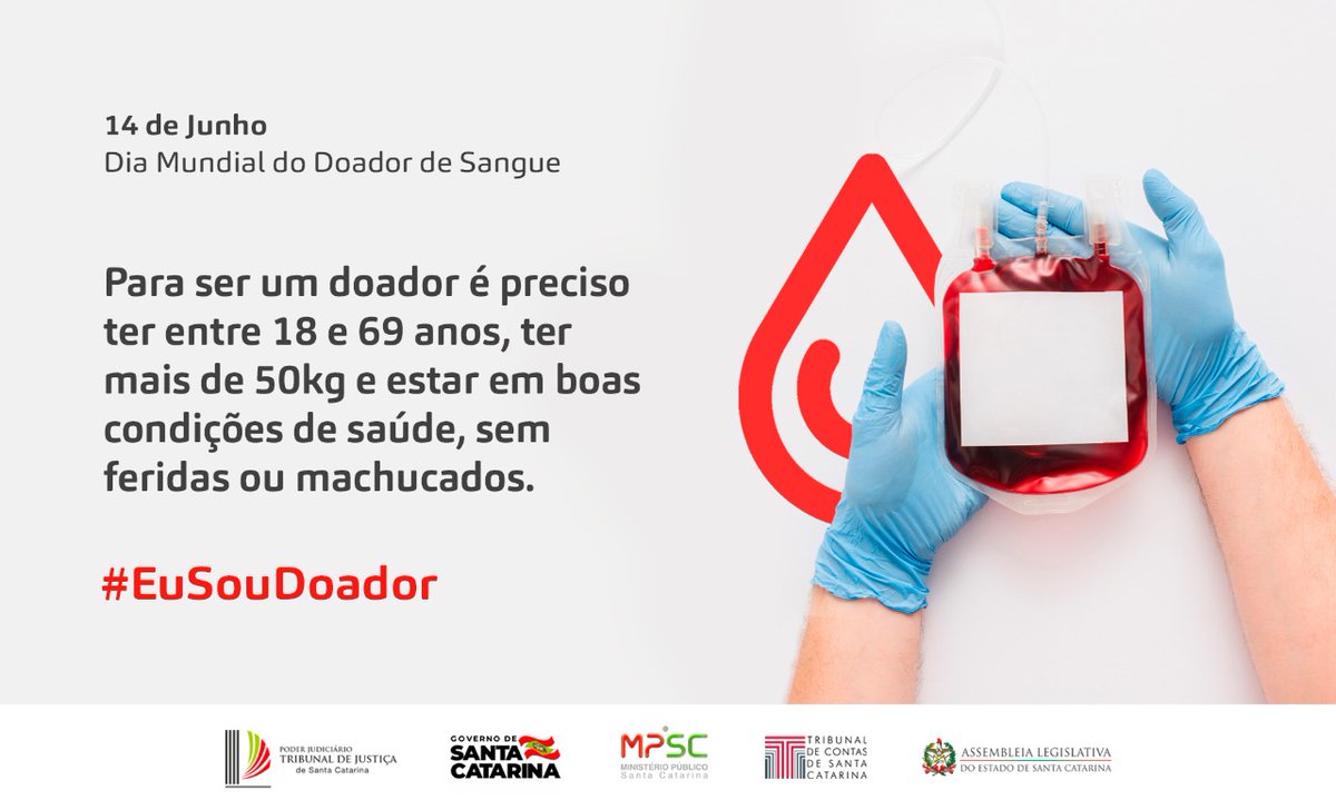 TCE_SC's tweet image. Os intervalos entre as doações devem ser de 90 dias para as mulheres, podendo realizar três doações em um ano; e de 60 dias para os homens, com quatro doações ao longo de 12 meses.
#EuSouDoador #DoeSangue
@tjscoficial @GovSC @mpscnoticias @assembleiasc