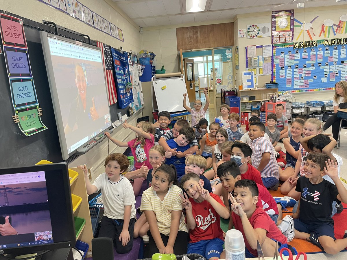 MissPiccoli's tweet photo. We had a BLAST learning about NASA’s preparations to return to the moon. The students are over the MOON excited that they got to send their names to space! Special thank you to Ashley Nelson from NASA Kennedy Space Center in Florida! 🚀 @NASAKennedy @NASAGroundSys @elissatoubin https://t.co/8oMdjIVJ3j