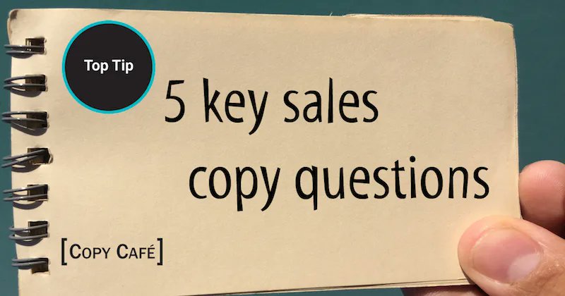 Copy_Cafe's tweet photo. Have you ever written a promotional email or landing page and, on reading your first draft back to yourself, thought: ‘Hmm, it’s a bit woolly…’? The 5 key questions in this week’s Top Tip will help: https://t.co/xAlJ4hA8Yn
#SmallBusiness #Copywriting #Consultants https://t.co/qPTaOP8pag