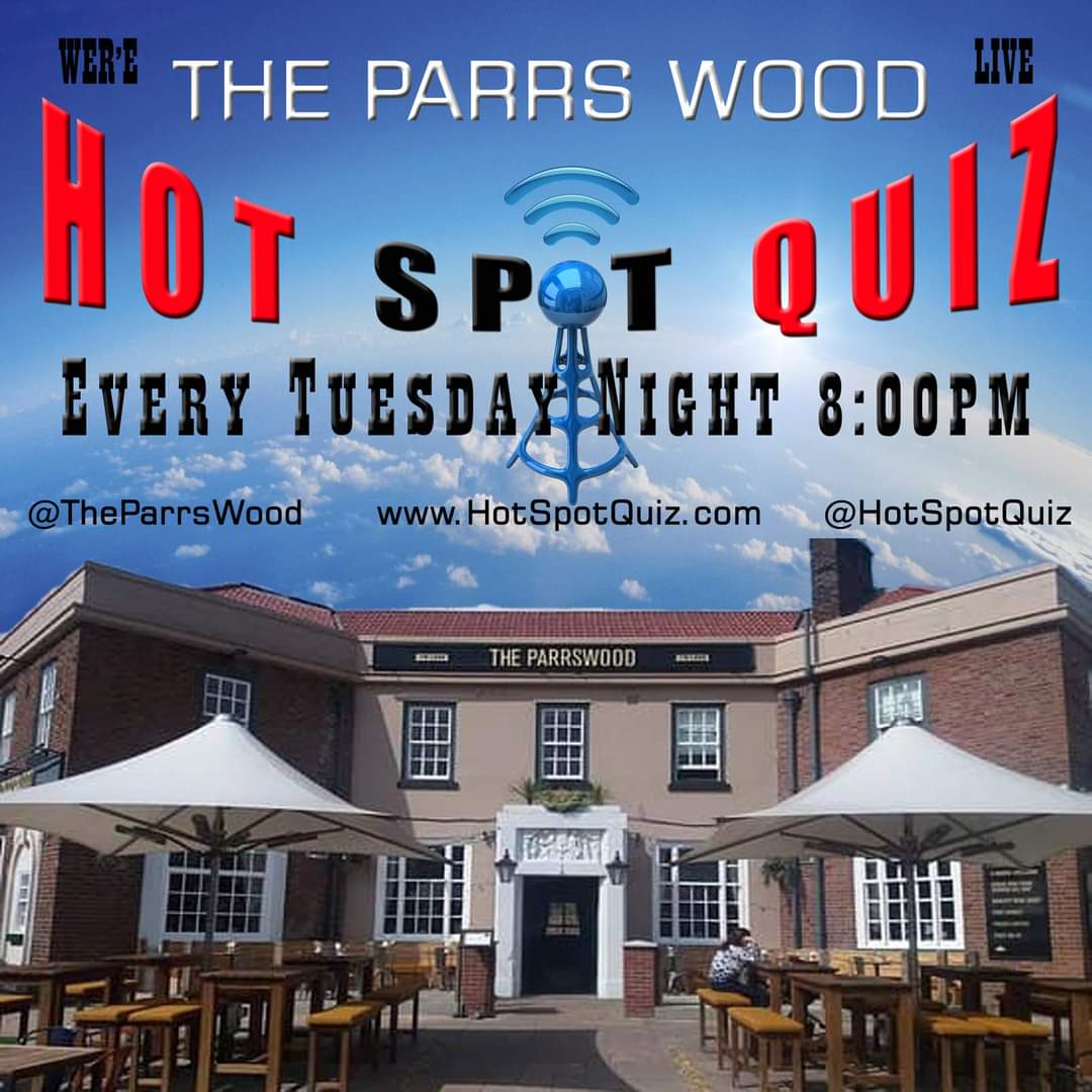 HotSpotQuiz's tweet photo. TUESDAY - @TheParrsWood in #Didsbury is where you can play the @HotSpotQuiz #SmartPhoneQuiz Powered by @SpeedQuizzing
It's FREE to play & starts at 8pm
Pizza & a Pint £10
Play Your Cards Right with a Ca$h Jackpot 💰💰
Book your @LynxTaxis now!
Don't be left #PorkScratching 😉👍 https://t.co/LGTqwjMnAa