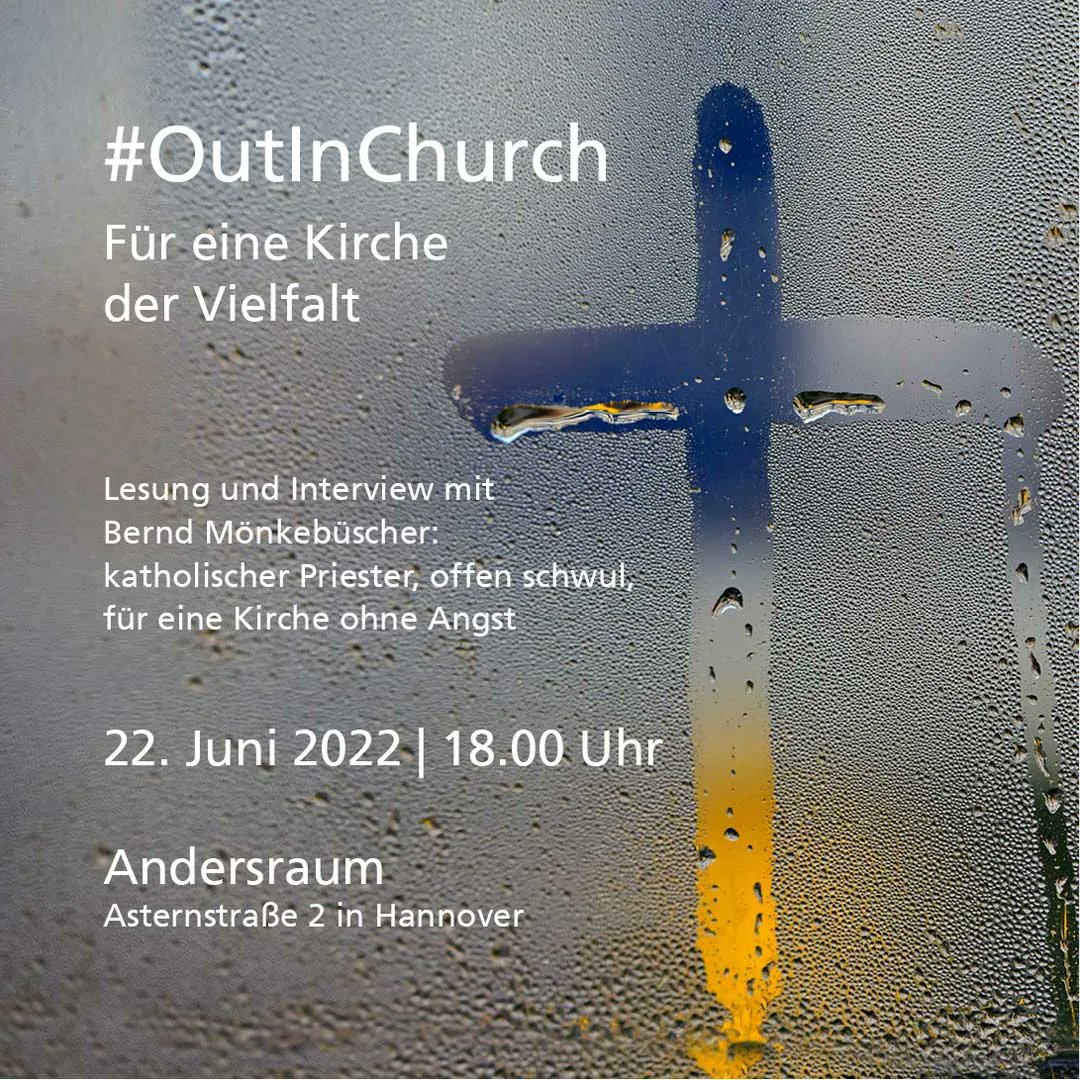 Moderation: Theodor Adam, evangelischer Pastor, Landeskirchenbeauftragter für Queer-sensible Seelsorge und Beratung der Ev.-luth. Landeskirche Hannovers
Die Lesung wird auch auf facebook und youtube gestreamt. Fragen und Austausch im Anschluss findet nur für Gäste vor Ort statt.