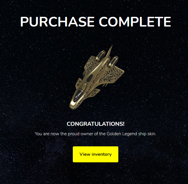 TJBLFG's tweet photo. Just used some $SOLA to pick up this 1/100 Golden Legend ship skin. 

Ill be using this in @OperationDawn_  to earn even more $SOLA 

#Play2Earn #P2E #Operationdawn #SOLA #gaming https://t.co/0388DKFiK4