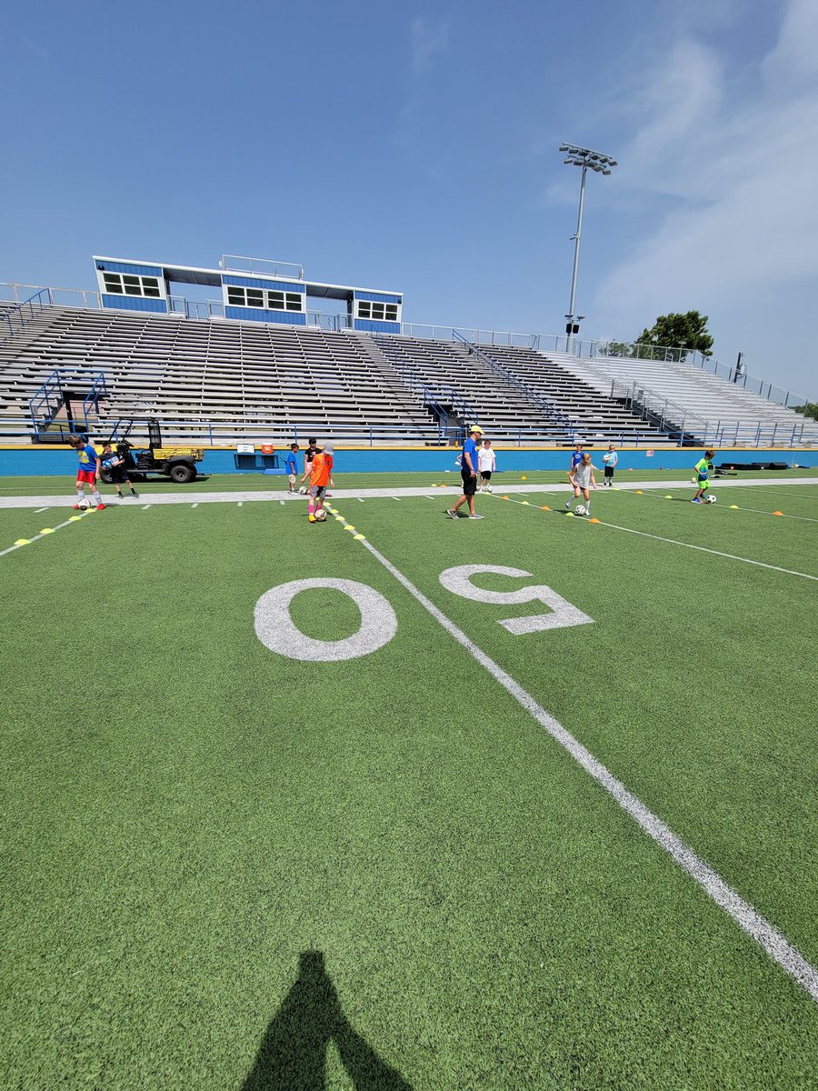 BHSBearSoccer's tweet photo. Bear soccer camp day 2 is in the books! We had a great time today. Our last day is tomorrow 10-noon at the stadium. #BearNation #BearSoccer https://t.co/4qTqsjPONE