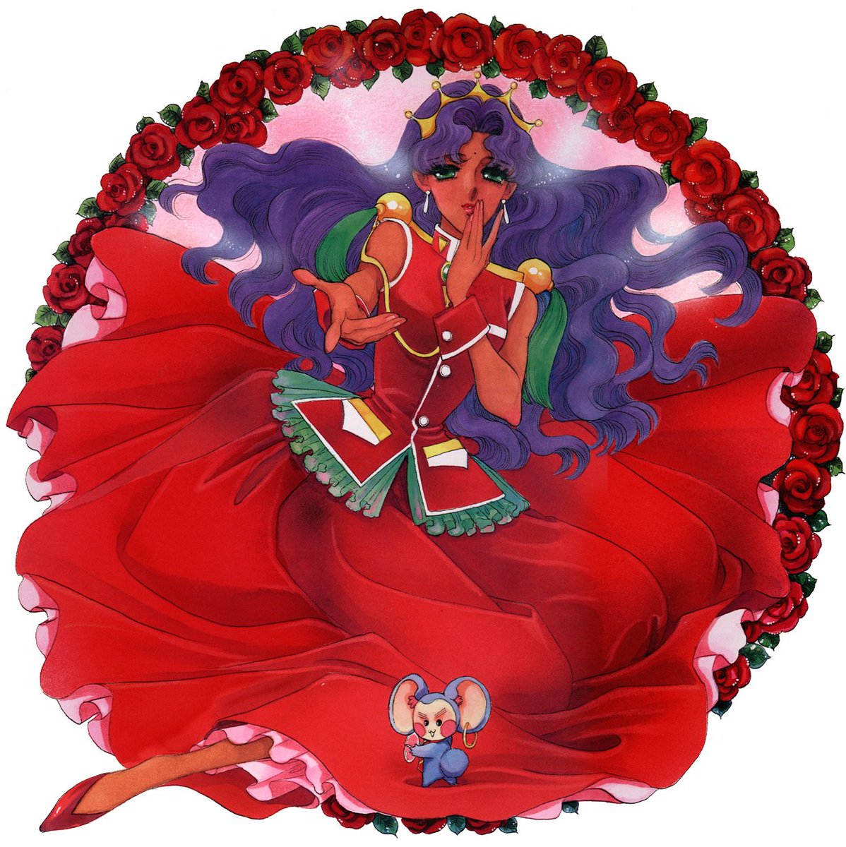Today's brown skin character OTD is: Anthy Himemiya from Revolutionary Girl Utena! The rose bride of the dueling games, she becomes engaged to whoever can best her current betrothed in a duel.
[Media is known for having triggering content/themes]