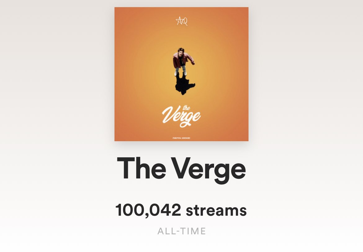the verge hit 100k . ty . 🙏🏼🙏🏼