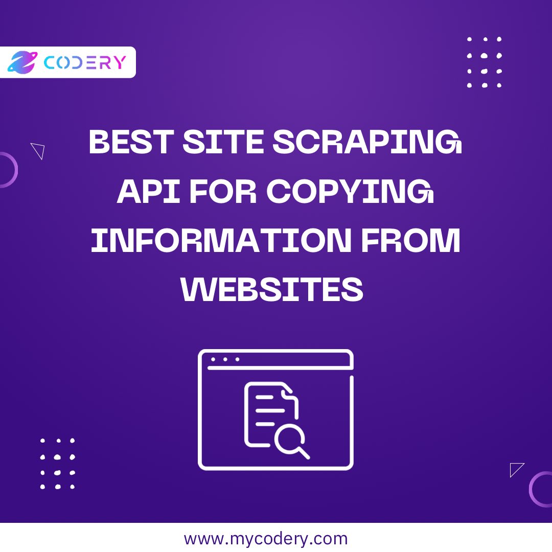 Zyla_Labs's tweet photo. π¨π»βπ» #Codery #API crawls a website and extracts all of its structured #data.
πͺπΌ This software is useful for #marketers to create leads by scraping data from #websites and for #retailers to pay attention to competitorsβ prices.
Try it β¬οΈ
π https://t.co/4FcMXsKyxP
#JSON https://t.co/gksL0Eka68