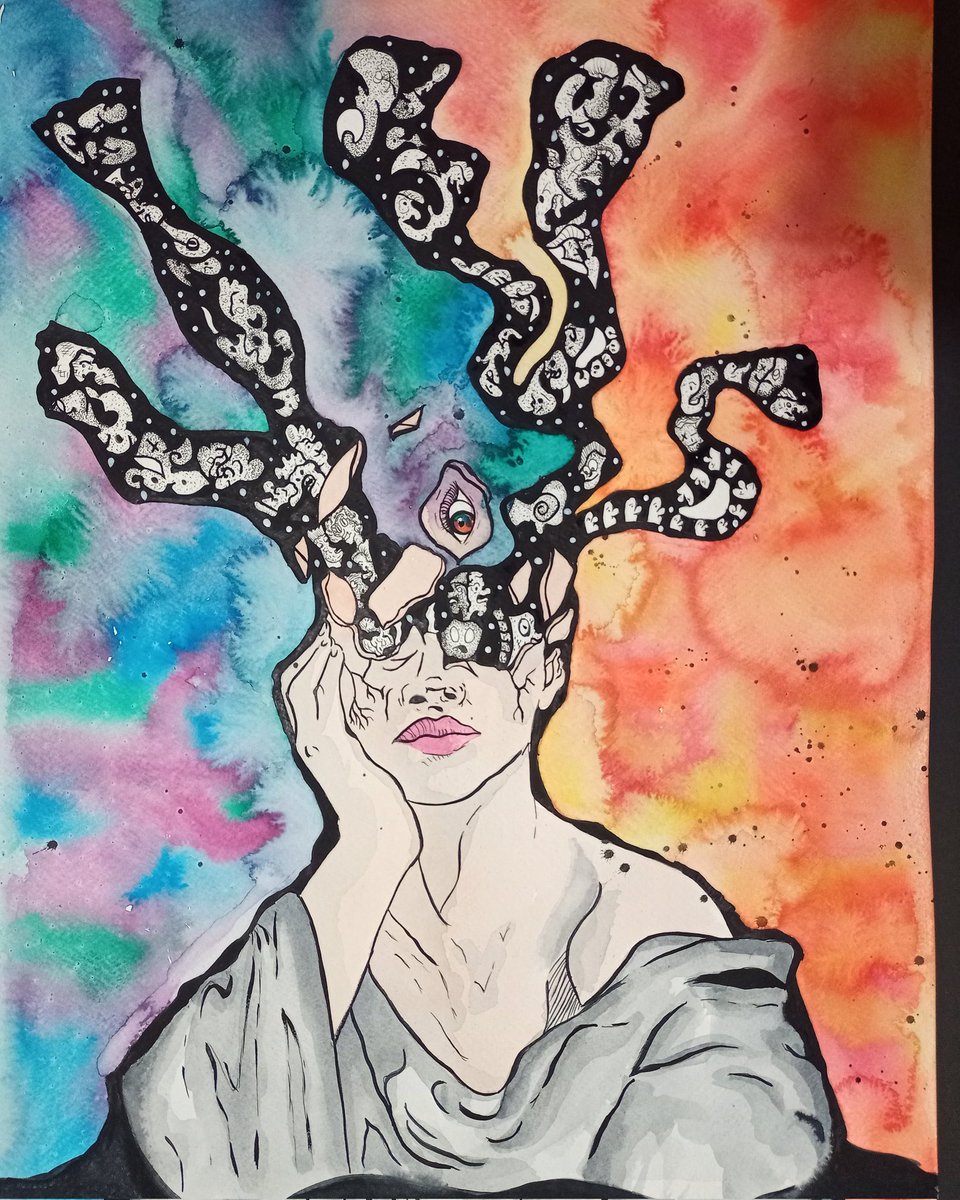 Hug_Artt's tweet photo. Did I go crazy when I was smart?
#Art #artwork #artcollective #artrealism #artpen #artwoman  #artwatercolor #artcollection #artrealism #artaccount #artdrawing #draw #pen #watercolor #painting #hugart #NFT #nftart #nftcollectors #NFTProject
https://t.co/169nmFoAiz https://t.co/cHPsnFEaRy