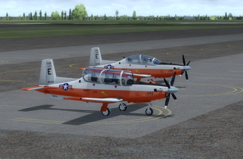FLOANVirtual's tweet photo. #PrimaryFlightTraining ⚔️ Vuelo de dos ✈️ #T6B #TexanII del #VT3 #RedKnights de @USNAVY ⚓🇺🇸 en @IVAOUSA #NASWhitingFieldNorth (#KNSE #Florida 🇺🇸) - Solicita tu acceso al #CursodePilotoAeronaval de nuestra @FLOANVirtual ✈️🚁⚓🇪🇸 https://t.co/UAkfnr5Uui