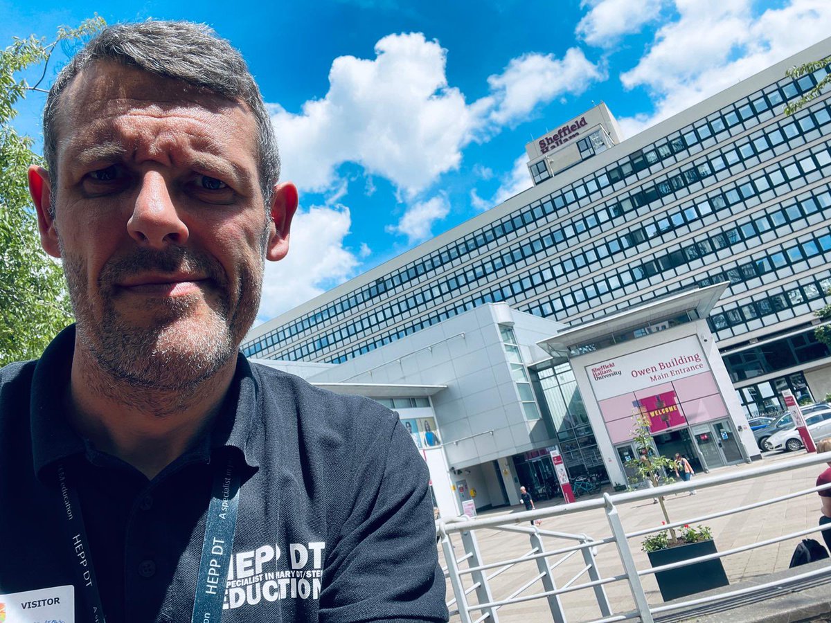 heppdt's tweet photo. Back to where I got my degree in Architecture back in 2002… now here to coach fellows as a DT Subject Coach for the #WIPRO Programme @SHU_SIoE @sheffhallamuni #fullcircle #trainingandconsultancy #OwenBuilding https://t.co/MgmkzlcEQG
