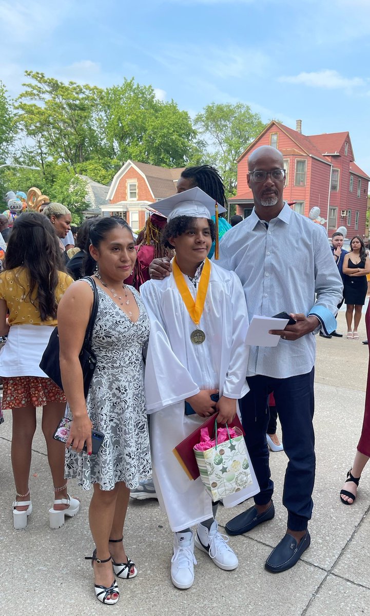 HuntElba's tweet photo. This happened my son graduated from 8th grade and HE WAS VALEDICTORIAN!!!   
To My son; your dad and I are so proud of you. We know that anything and everything you set your mind to you will accomplish and we are always going to be right by your side cheering you up. https://t.co/wNsMKcisM6