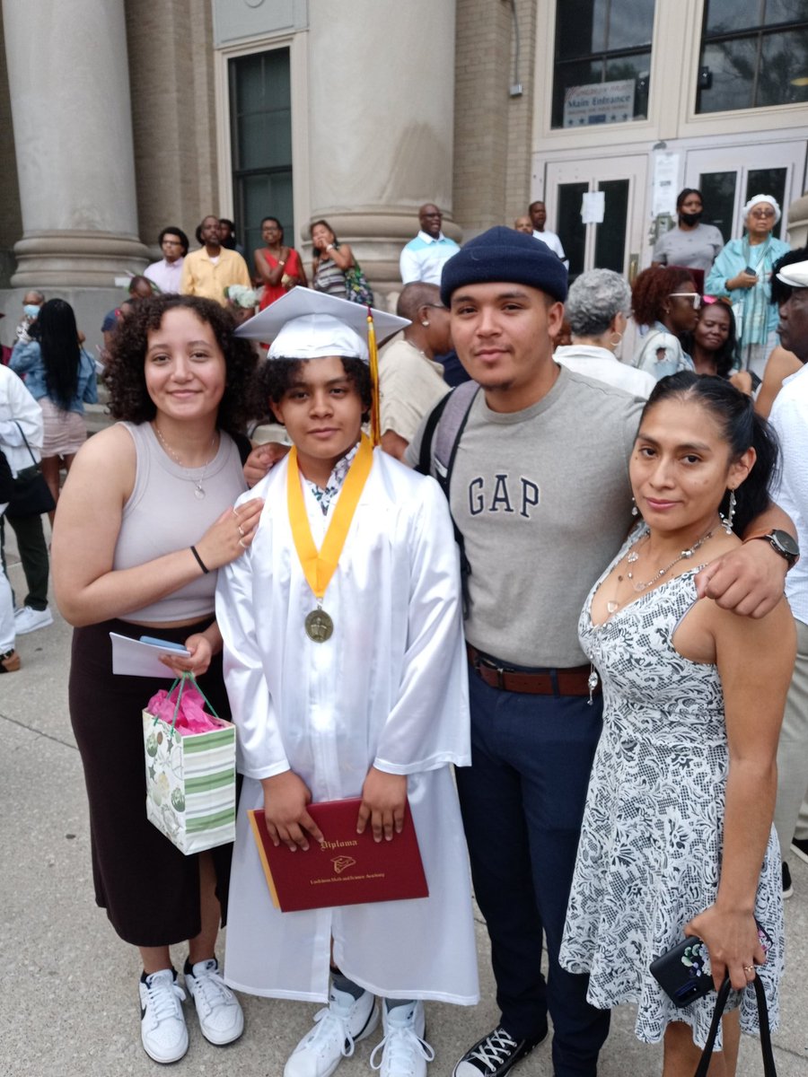 HuntElba's tweet photo. This happened my son graduated from 8th grade and HE WAS VALEDICTORIAN!!!   
To My son; your dad and I are so proud of you. We know that anything and everything you set your mind to you will accomplish and we are always going to be right by your side cheering you up. https://t.co/wNsMKcisM6