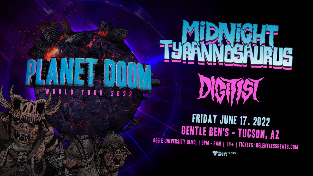 SpectoEnt's tweet image. TICKET GIVEAWAY:
Midnight T in Tucson this Friday 🦖
1. RT this post
2. Tag 3 friends

Winners will be selected Thursday!