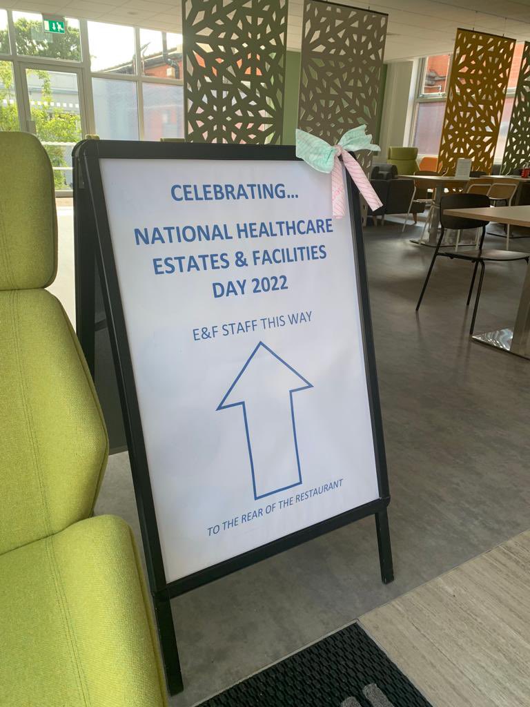 estates_nhs's tweet photo. E&amp;F HQ is ready and waiting for tomorrow’s National Estates &amp; Facilities Day 😎
What do you all think of @ClaireGibsonRCN’s handcrafted (and sustainable) cleaning cloth bows? Aren’t they cute? 🎀 #HealthEFMDay @StockportNHS https://t.co/lwrUpgLFCb
