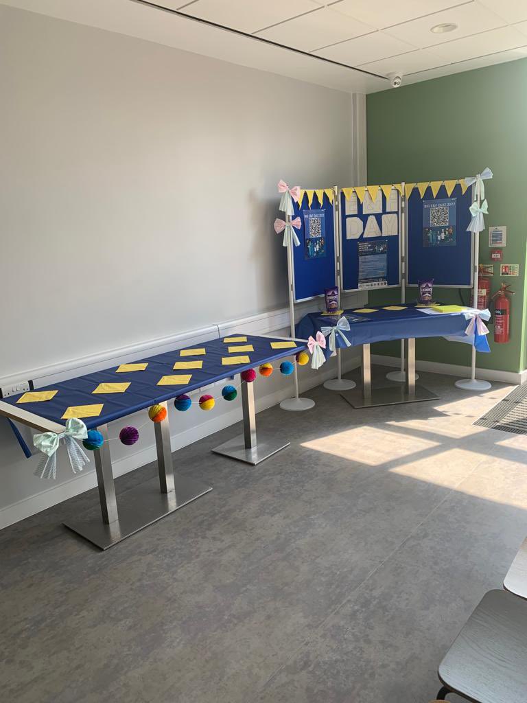 estates_nhs's tweet photo. E&amp;F HQ is ready and waiting for tomorrow’s National Estates &amp; Facilities Day 😎
What do you all think of @ClaireGibsonRCN’s handcrafted (and sustainable) cleaning cloth bows? Aren’t they cute? 🎀 #HealthEFMDay @StockportNHS https://t.co/lwrUpgLFCb