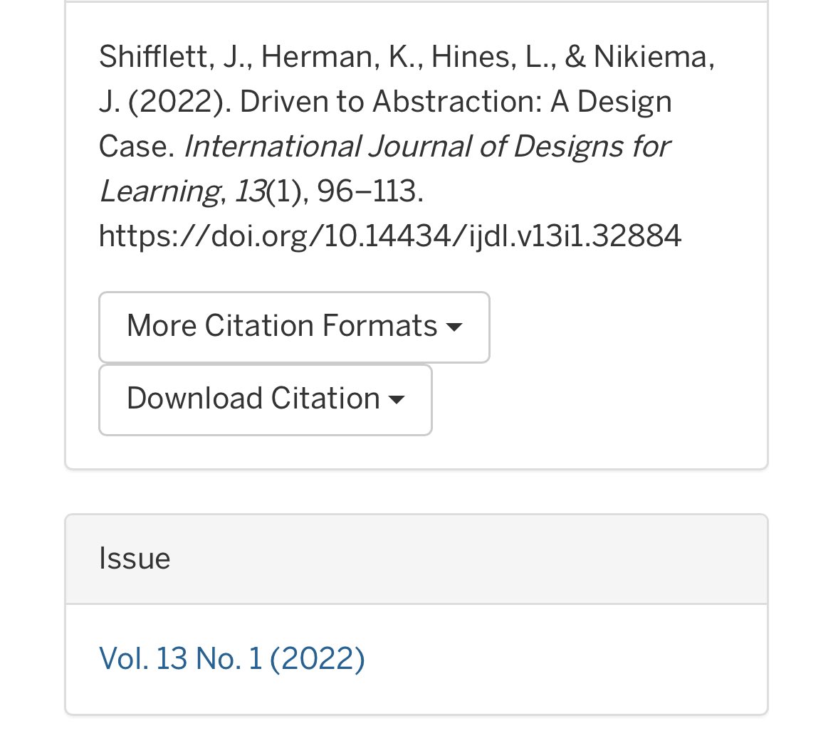 HigherEdHerm's tweet image. IDT students repping @epsODU in this #designcase just published in International Journal of Designs for Learning. Honored and humbled to work alongside these designers.